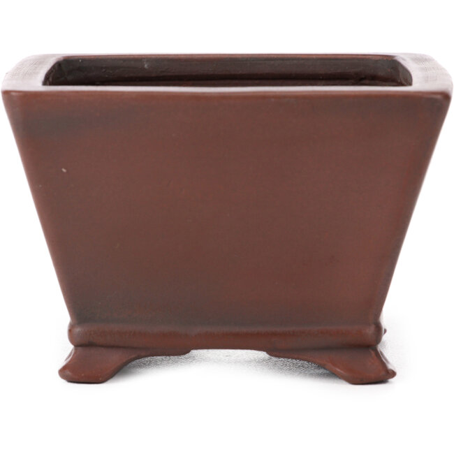 Vaso bonsai quadrato non smaltato di Bigei - 100 x 100 x 60 mm