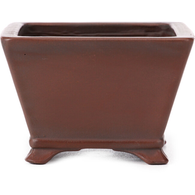 Vaso bonsai quadrato non smaltato di Bigei - 100 x 100 x 60 mm