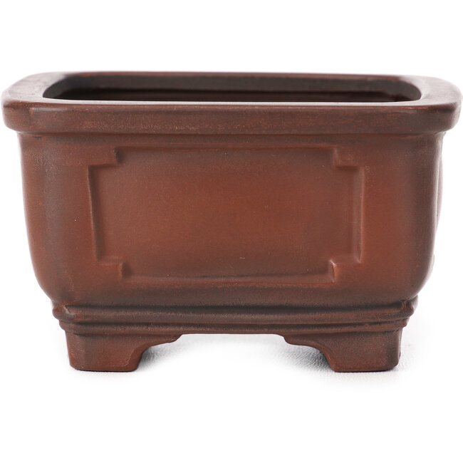 Vaso bonsai quadrato non smaltato di Bigei - 105 x 105 x 60 mm