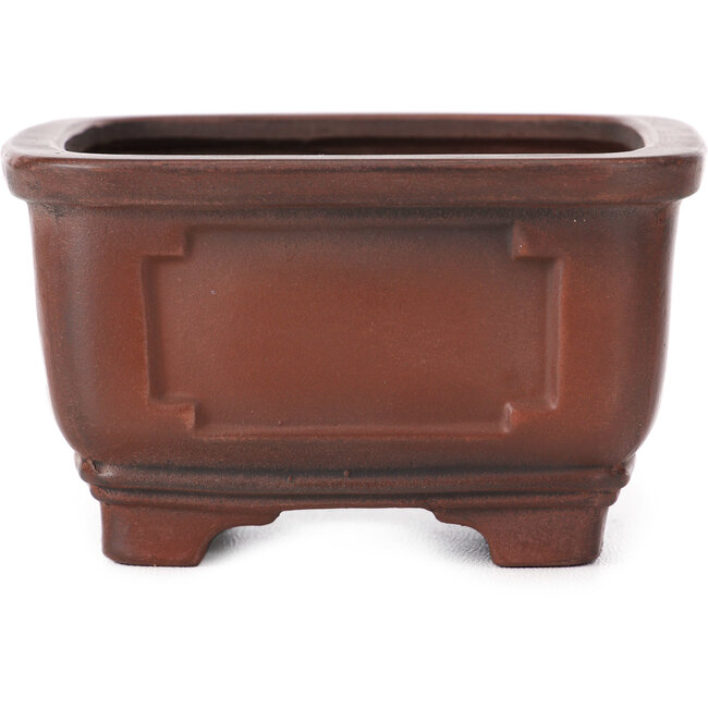 Vaso bonsai quadrato non smaltato di Bigei - 105 x 105 x 60 mm