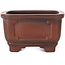 Pot à bonsaï carré non émaillé par Bigei - 105 x 105 x 60 mm