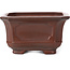Pot à bonsaï carré non émaillé par Bigei - 105 x 105 x 60 mm