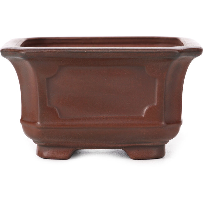 Vaso bonsai quadrato non smaltato di Bigei - 105 x 105 x 60 mm