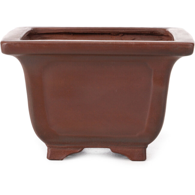 Vaso bonsai quadrato non smaltato di Bigei - 130 x 130 x 80 mm