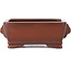 Maceta de bonsái rectangular sin esmaltar de Bigei - 100 x 75 x 40 mm