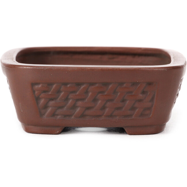 Vaso bonsai rettangolare non smaltato Bigei - 125 x 100 x 35 mm