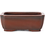 Pot à bonsaï rectangulaire non émaillé par Bigei - 100 x 80 x 25 mm