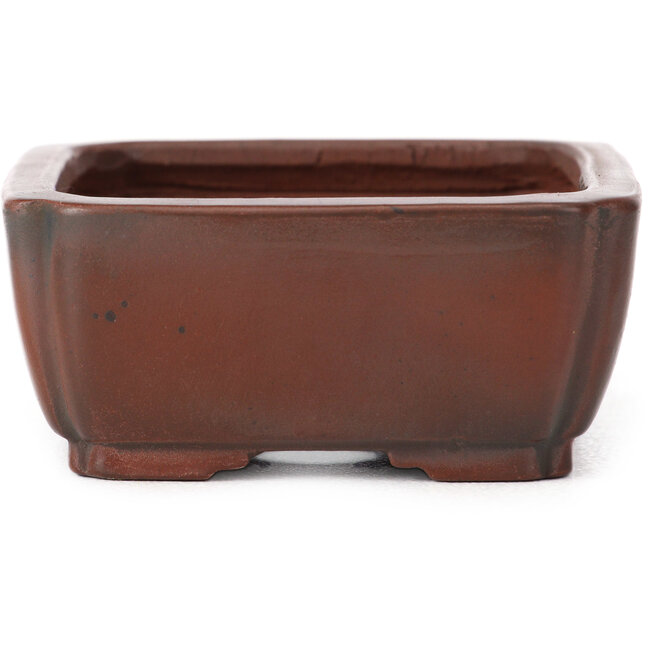 Vaso bonsai rettangolare non smaltato di Bigei - 100 x 80 x 25 mm