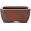 Rectangular unglazed bonsai pot by Bigei - 100 x 80 x 25 mm