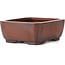 Rectangular unglazed bonsai pot by Bigei - 100 x 80 x 25 mm