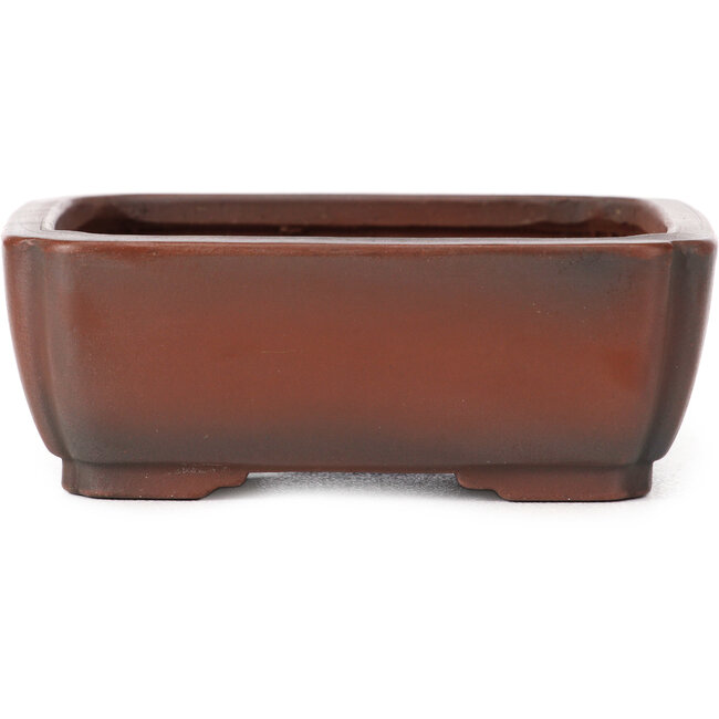 Maceta de bonsái rectangular sin esmaltar de Bigei - 100 x 80 x 25 mm