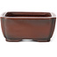 Maceta de bonsái rectangular sin esmaltar de Bigei - 100 x 80 x 25 mm