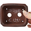 Maceta de bonsái rectangular sin esmaltar de Bigei - 100 x 80 x 25 mm