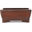 Maceta de bonsái rectangular sin esmaltar de Bigei - 100 x 80 x 40 mm