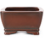 Maceta de bonsái rectangular sin esmaltar de Bigei - 100 x 80 x 40 mm