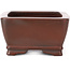 Maceta de bonsái rectangular sin esmaltar de Bigei - 100 x 80 x 40 mm