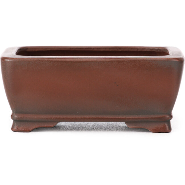 Maceta de bonsái rectangular sin esmaltar de Bigei - 100 x 80 x 40 mm
