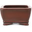 Rectangular unglazed bonsai pot by Bigei - 100 x 80 x 40 mm