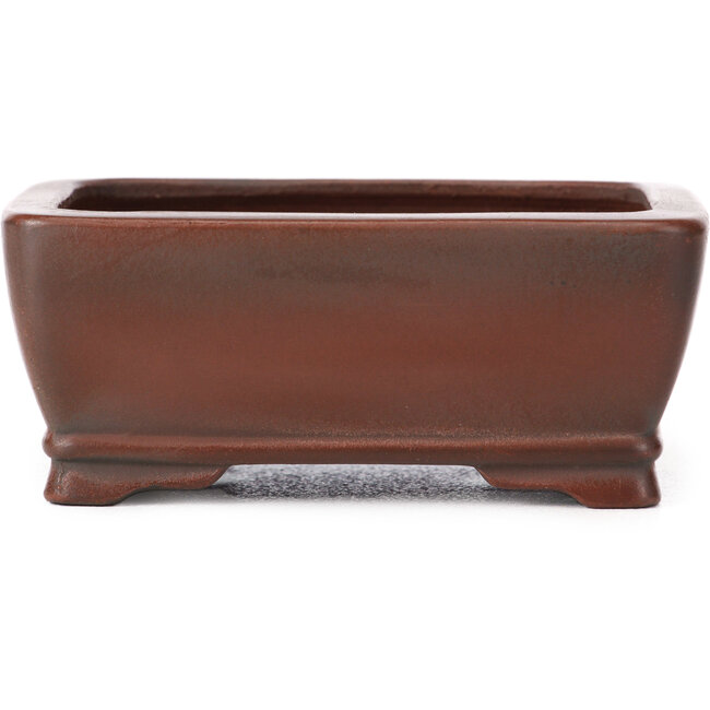 Vaso bonsai rettangolare non smaltato di Bigei - 100 x 80 x 40 mm