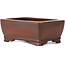 Maceta de bonsái rectangular sin esmaltar de Bigei - 100 x 80 x 40 mm