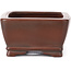 Maceta de bonsái rectangular sin esmaltar de Bigei - 100 x 80 x 40 mm
