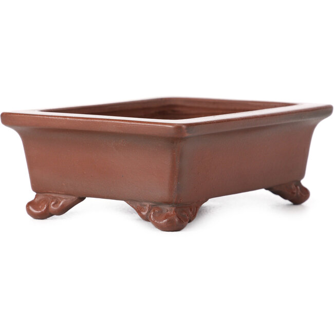 Vaso bonsai rettangolare non smaltato di Bigei - 120 x 90 x 40 mm
