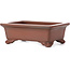 Pot à bonsaï rectangulaire non émaillé par Bigei - 120 x 90 x 40 mm