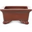 Rectangular unglazed bonsai pot by Bigei - 120 x 90 x 40 mm