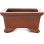 Rectangular unglazed bonsai pot by Bigei - 120 x 90 x 40 mm