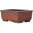 Maceta de bonsái rectangular sin esmaltar de Bigei - 130 x 100 x 50 mm