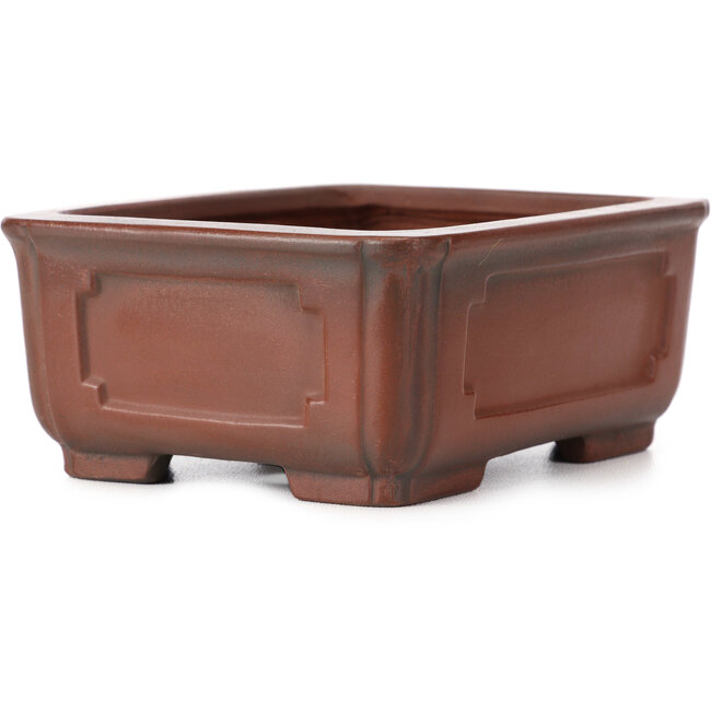 Vaso bonsai rettangolare non smaltato Bigei - 130 x 100 x 50 mm