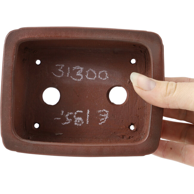 Vaso bonsai rettangolare non smaltato Bigei - 130 x 100 x 50 mm