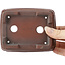 Maceta de bonsái rectangular sin esmaltar de Bigei - 130 x 100 x 50 mm