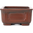 Maceta de bonsái rectangular sin esmaltar de Bigei - 130 x 100 x 50 mm