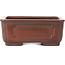 Maceta de bonsái rectangular sin esmaltar de Bigei - 130 x 100 x 50 mm