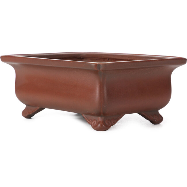 Vaso bonsai rettangolare non smaltato Bigei - 145 x 110 x 55 mm