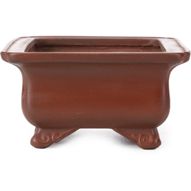 Vaso bonsai rettangolare non smaltato Bigei - 145 x 110 x 55 mm