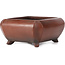 Rectangular unglazed bonsai pot by Bigei - 120 x 105 x 50 mm