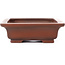 Rectangular unglazed bonsai pot by Bigei - 155 x 125 x 40 mm