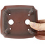 Maceta de bonsái rectangular sin esmaltar de Bigei - 120 x 105 x 50 mm