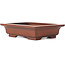 Pot à bonsaï rectangulaire non émaillé par Bigei - 155 x 125 x 40 mm