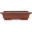 Maceta de bonsái rectangular sin esmaltar de Bigei - 155 x 125 x 40 mm