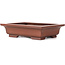 Rectangular unglazed bonsai pot by Bigei - 155 x 125 x 40 mm