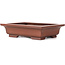 Rectangular unglazed bonsai pot by Bigei - 155 x 125 x 40 mm