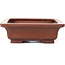 Pot à bonsaï rectangulaire non émaillé par Bigei - 155 x 125 x 40 mm