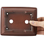Rechteckige unglasierte Bonsaischale von Bigei - 155 x 125 x 40 mm