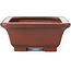 Rectangular unglazed bonsai pot by Bigei - 160 x 125 x 55 mm