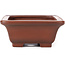 Maceta de bonsái rectangular sin esmaltar de Bigei - 160 x 125 x 55 mm