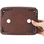 Pot à bonsaï rectangulaire non émaillé par Bigei - 185 x 145 x 45 mm