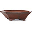 Octagonal unglazed bonsai pot by Bigei - 125 x 110 x 30 mm